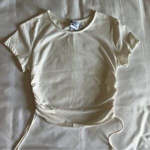 Princess Polly white rouched tee